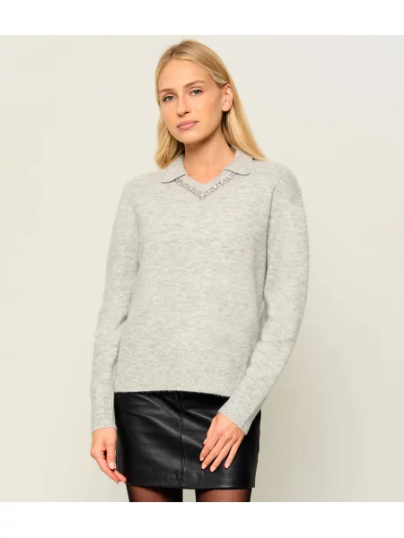 Pinko De lână pulover Bergen gri