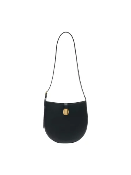 Torebka hobo Officine Generale skórzana czarna