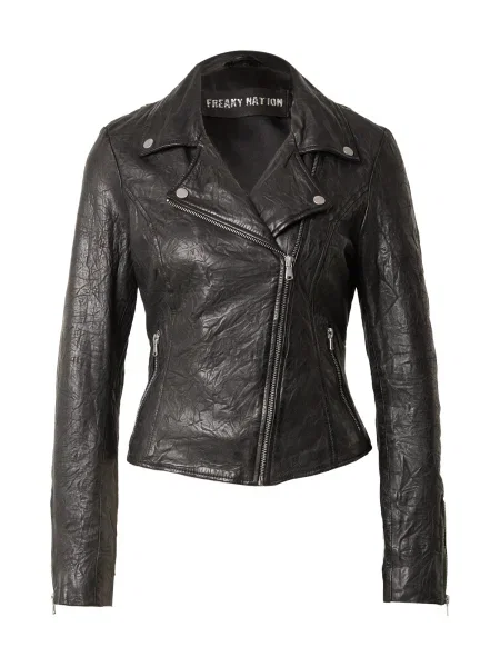 FREAKY NATION Demisezoninė striukė Bezzi / sidabrinė juoda