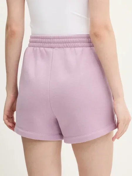 Kraťasy Abercrombie & Fitch s aplikací medium waist růžová