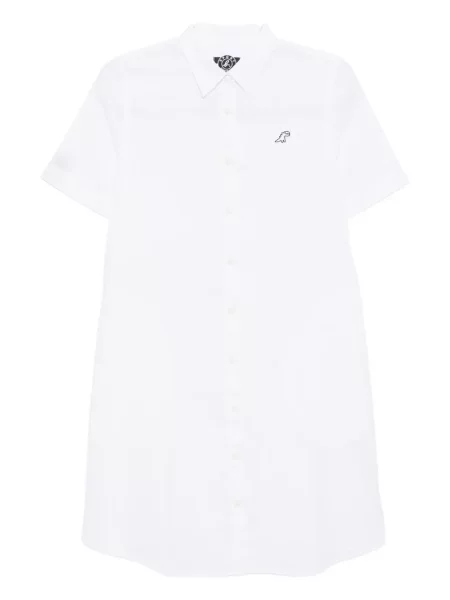 Rochie Sport B. By Agnès B. cu broderie de costum alb