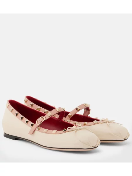 Pantofi cu toc Valentino Garavani din piele roz