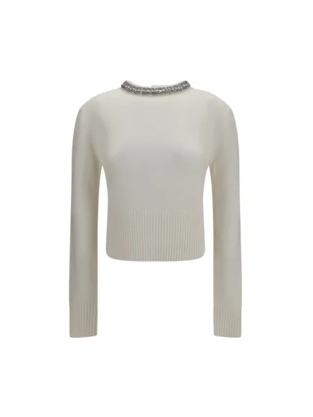 Sweter Pinko wełniany biały