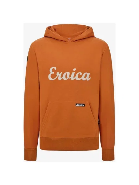 Bluza z kapturem Santini x Eroica Valle XXS pomarańczowa