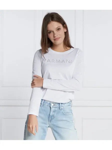 Armani Exchange Bluză alb