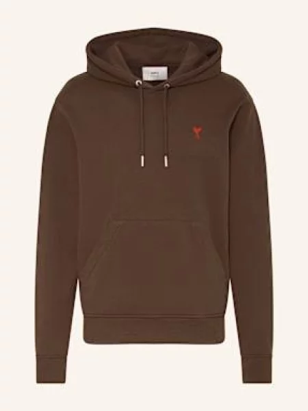Ami Paris Bluza Z Kapturem braun