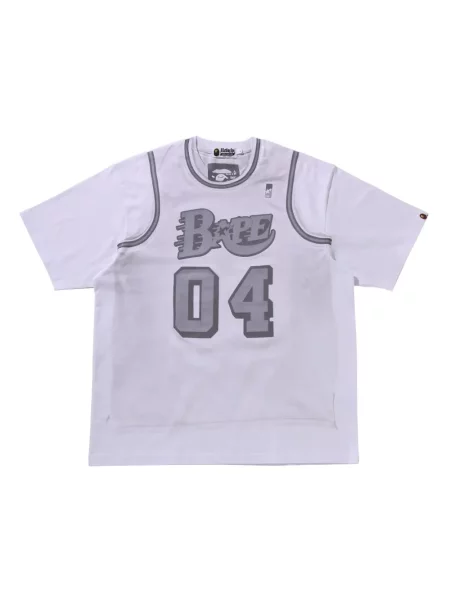 Tricou A Bathing Ape® cu imagine alb