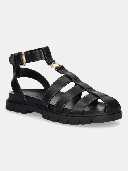 Coach De piele sandale negru