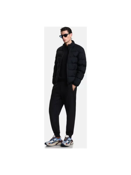 Spodnie Emporio Armani niebieskie