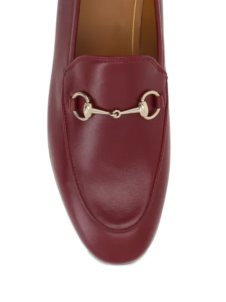 Кожени лоуфъри Gucci червено