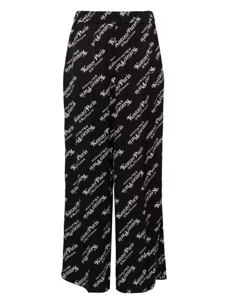 Pantaloni Kenzo cu imagine negru