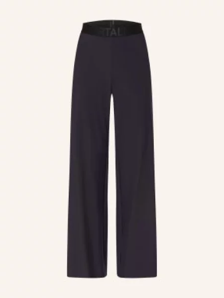 Sportalm Spodnie Marlene Z Dżerseju blau granatowe