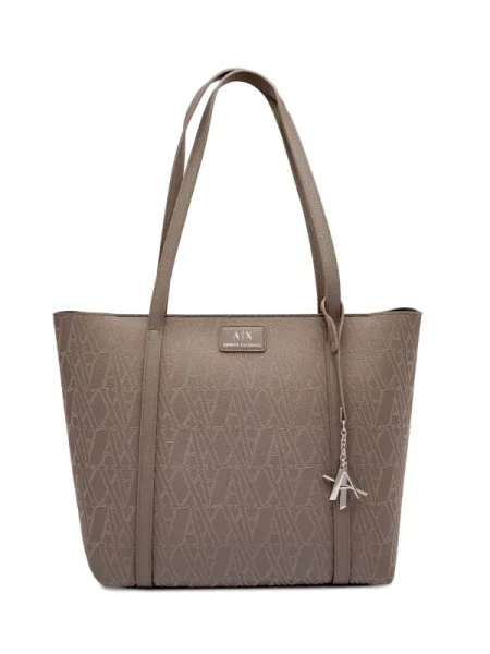 Geantă shopper Armani Exchange gri