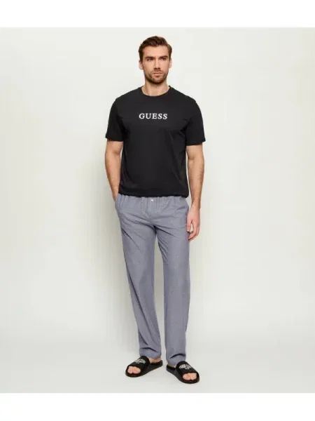 GUESS Tricou / alb negru