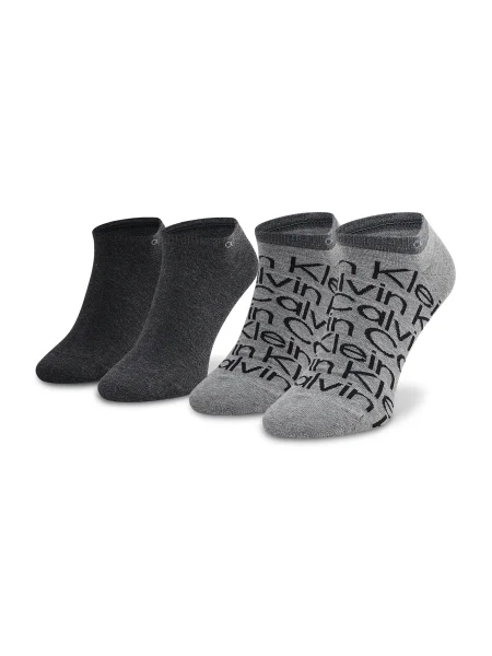 Чорапи Calvin Klein мъжки сиво