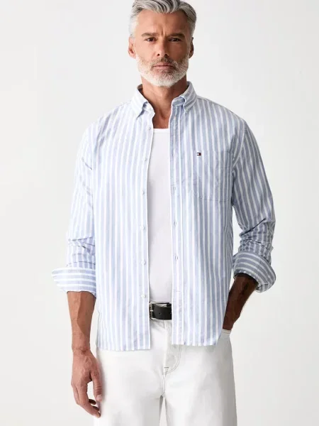 Tommy Hilfiger cămașă pentru bărbați din albastru