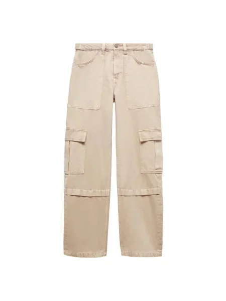 MANGO Pantaloni eleganți Julieta deschis bej