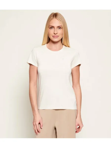 BOSS BLACK Tricou cu adaos de mătase negru