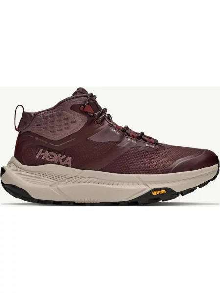 Buty trekkingowe HOKA Transport Hike GORE-TEX fioletowo bordowe czerwone