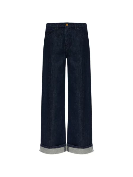 Pantaloni Moncler albastru