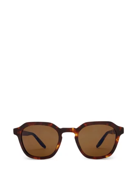 Ochelari de soare Barton Perreira cu imprimeu geometric maro