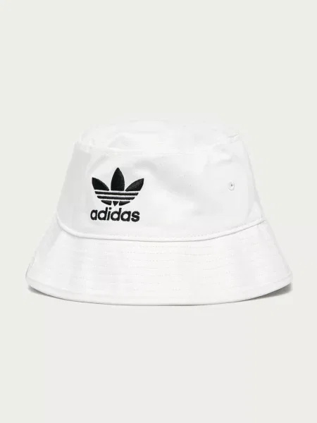 Adidas Originals Капелюх Adicolor Trefoil Bucket білий