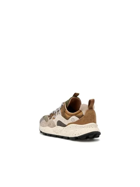 Sneakersy Flower Mountain w kwiatki zamszowe szare