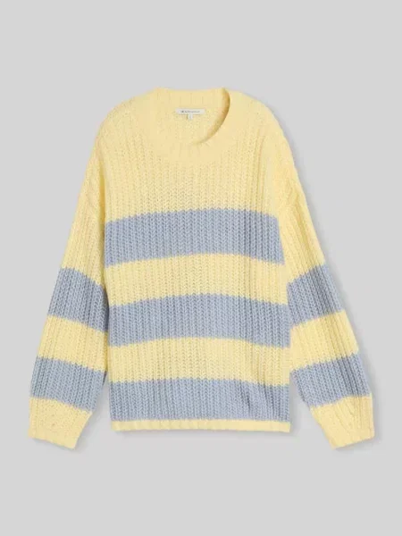 Sweter o kroju relaxed fit z mieszanki wełny Tom Tailor Denim