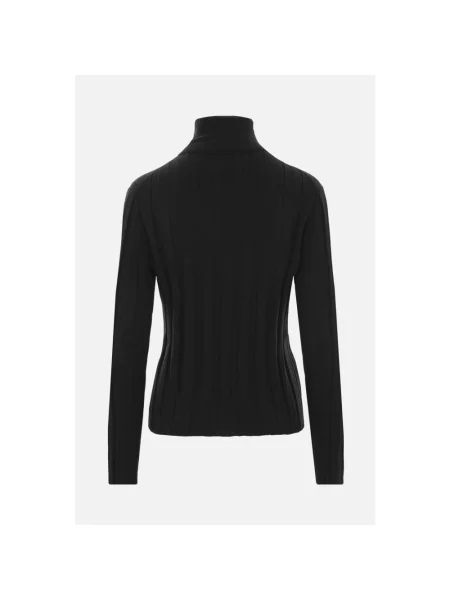 Sweter z golfem Allude wełniany do golfa czarny