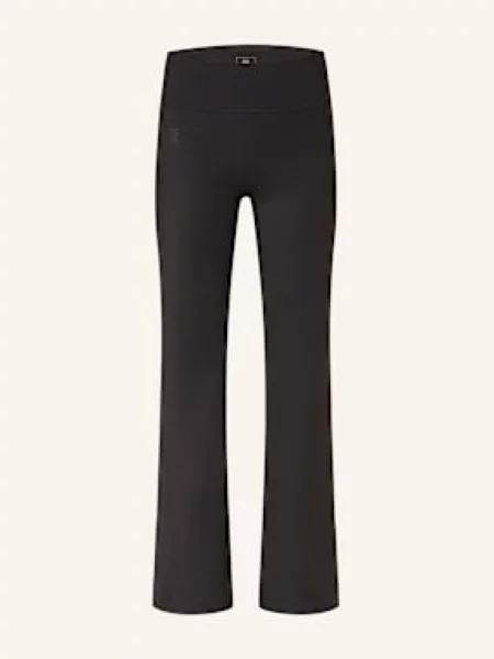 On Legginsy Studio Flared schwarz czarne