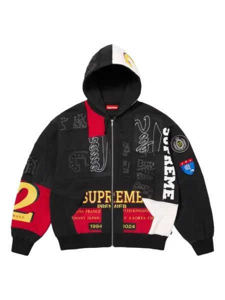 Hanorac cu glugă Supreme negru