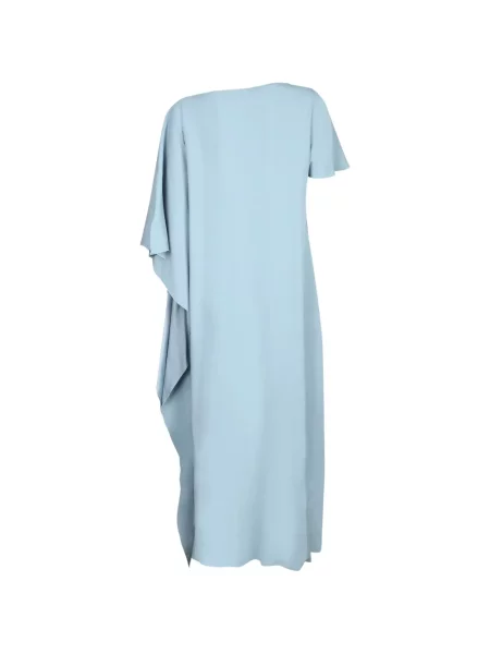 Rochie maxi Chantal Thomass asimetrică drapată albastru