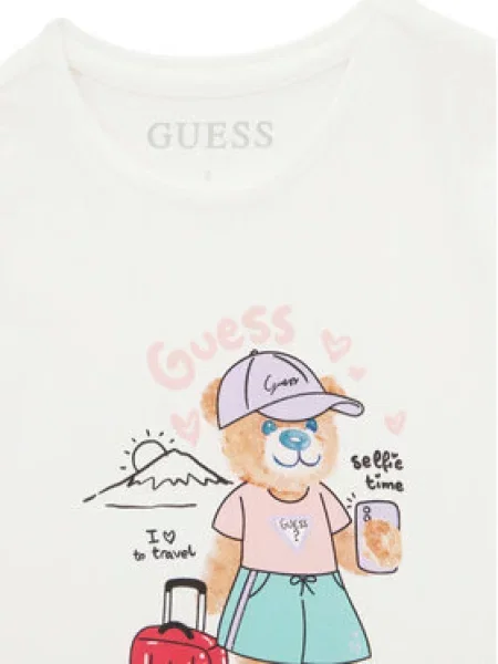Guess Marškinėliai Regular Fit balta