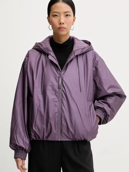 Rains geacă de ploaie Lohja Bomber Jacket de tranziție oversize violet