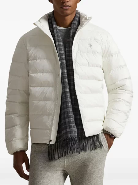 Dlouhá pruhovaná s límcem kšiltovka Polo Ralph Lauren modrá