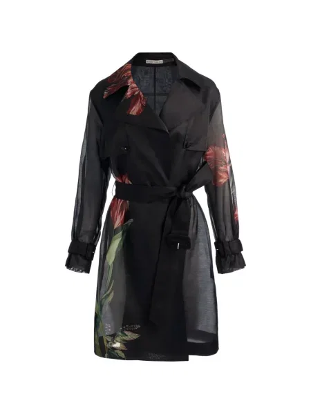 Cu centură trenci Alice + Olivia negru