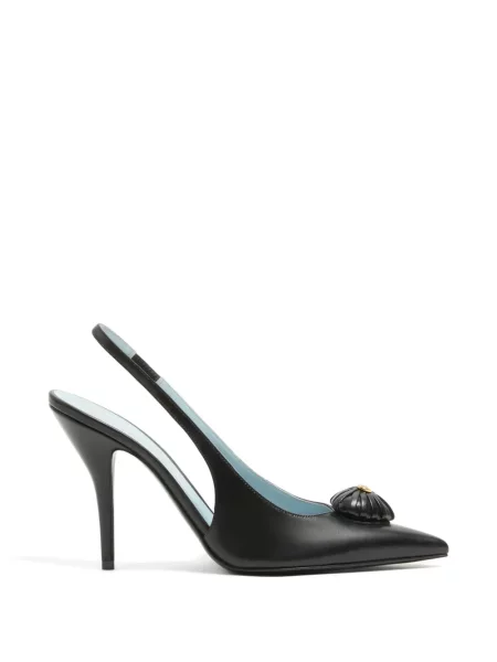 Pantofi cu toc Valentino Garavani slingback negru