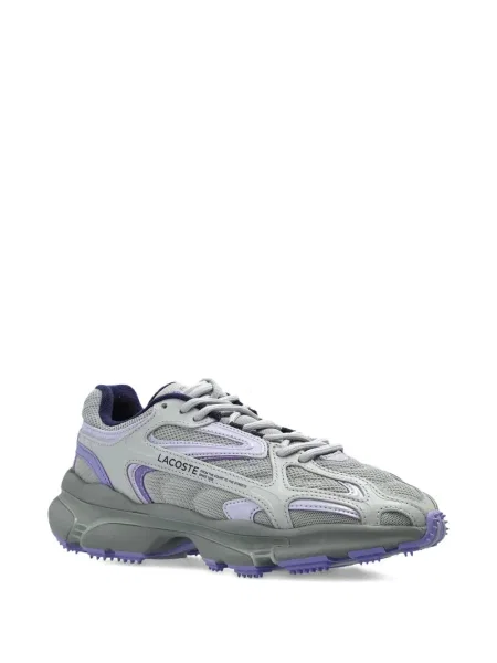 Fűzős csipkés sneaker Lacoste szürke