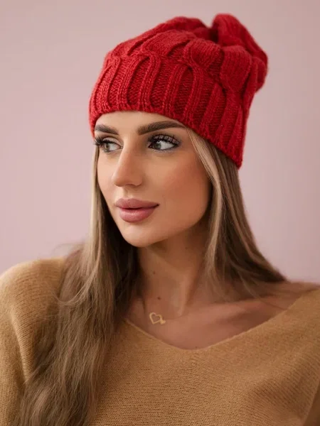 Șapcă Kesi din fleece bordo