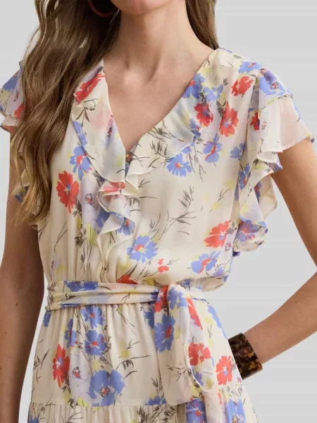 Lauren Ralph Lauren sukienka beżowa