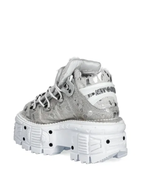Sneakerși New Rock cu platformă gri