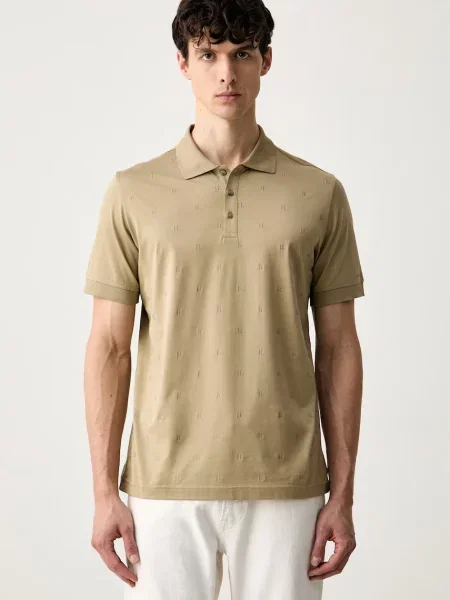 Tricou polo Karl Lagerfeld verde
