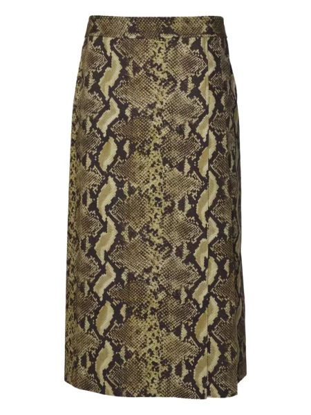 Fustă midi Aspesi cu imagine până la genunchi maro