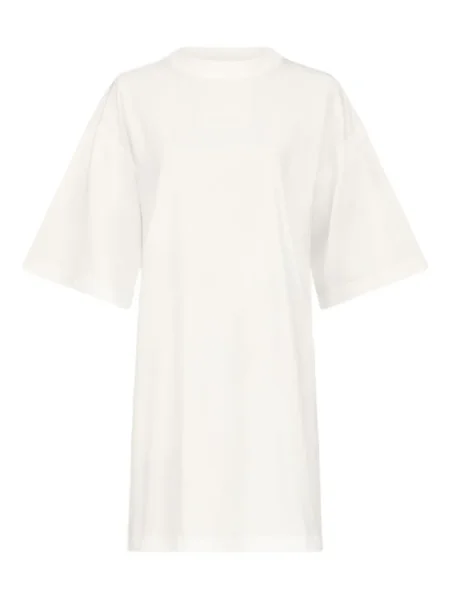Tricou Loulou De Saison cu decolteu rotund alb