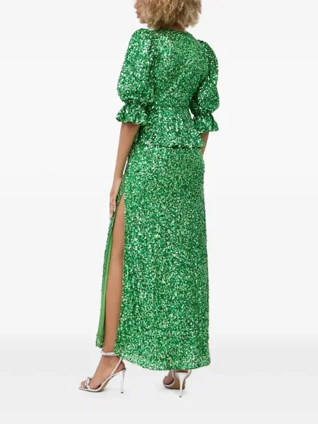 Rochie maxi Notes Du Nord de costum verde