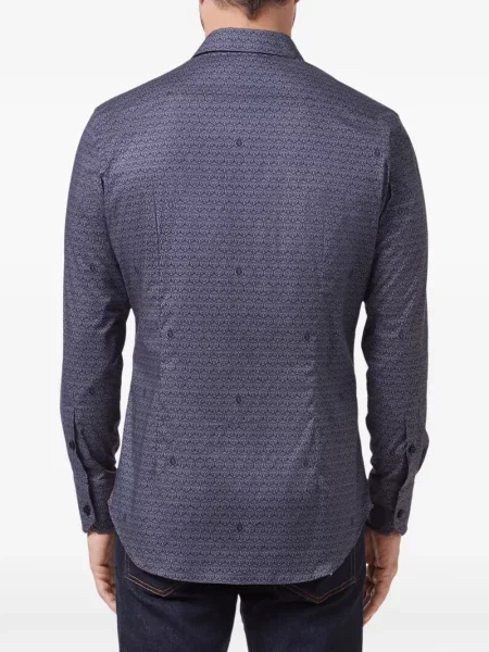 Риза Billionaire с принт синьо