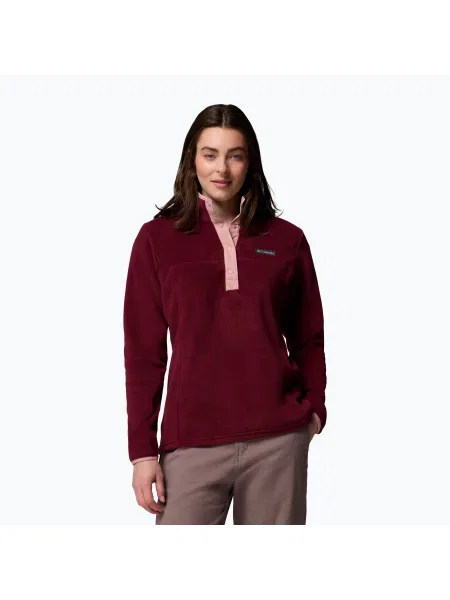 Bluză pentru femei Columbia Benton Springs Snap rich wine/eraser pink roz