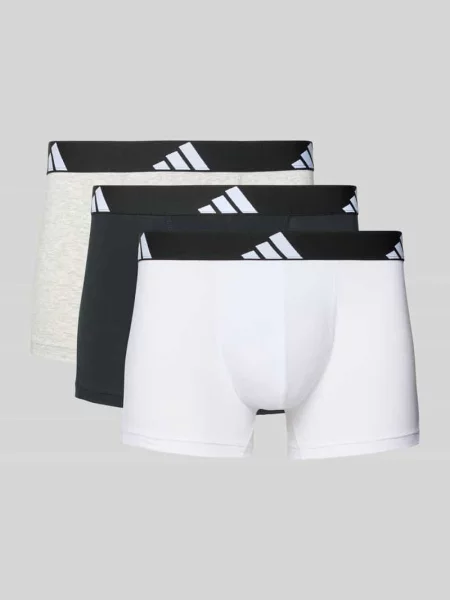 Obcisłe bokserki z elastycznym z logo w zestawie 3 szt. Adidas Sportswear