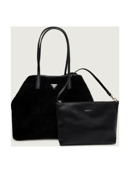 Guess Geantă shopper 2 în 1 VICTTORIA negru