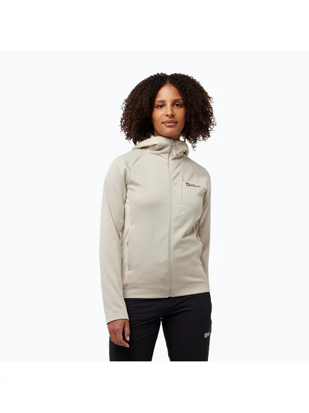 Fleecová mikina Jack Wolfskin Alpgrat seal šedá